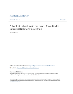 A Look at Labor Law in the Land Down Under