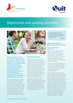 Depression and quitting smoking - Blue Star Online Ordering Portal