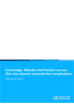 Knowledge, Attitudes and Practice surveys Zika virus disease and