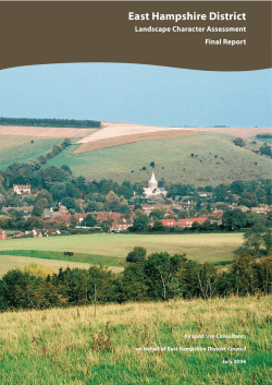 Landscape Character Assessment - East Hampshire District Council