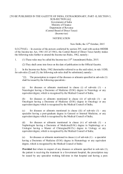 (15th Amendment) Rules, 2015