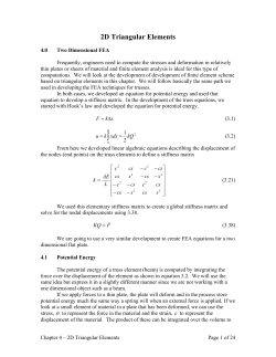 2D Triangular Elements