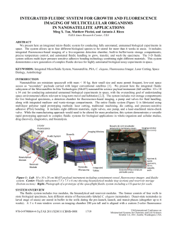 integrated fluidic system for growth and fluorescence imaging of