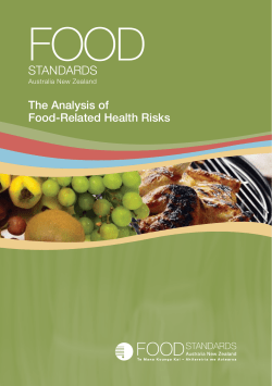 The Analysis of Food-Related Health Risks