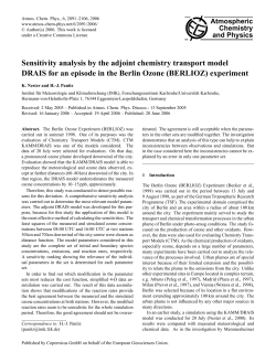 Sensitivity analysis by the adjoint chemistry transport model DRAIS