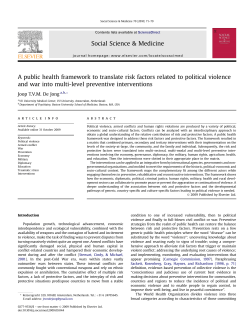 A public health framework to translate risk factors related to