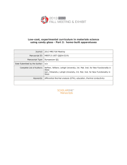Low-cost, experimental curriculum in materials