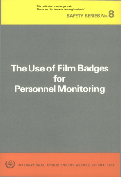 The Use of Film Badges for Personnel Monitoring
