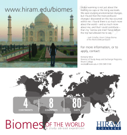 BiomesOF THE WORLD - Alumni