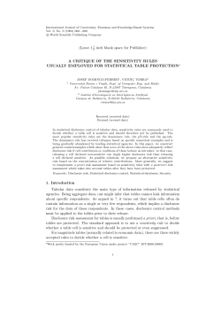 (Leave 11 inch blank space for Publisher) A CRITIQUE