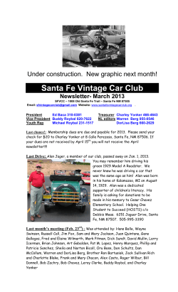 March - Santa Fe Vintage Car Club