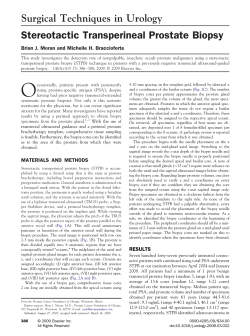 published research - Chicago Prostate Cancer Center