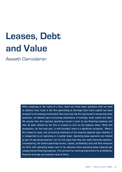 leases, debt and Value - Macquarie University ResearchOnline