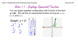 Notes 7.1 Graphing Exponential Functions(in progress).notebook