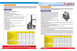 ARIES ENGINEERS CENTRIFUGE Bottom Discharge