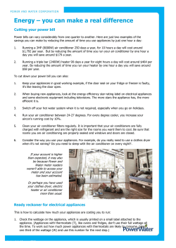 Energy &ndash; you can make a real difference