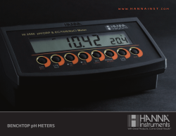 HI 22XX Benchmeters - Denville Scientific Inc.