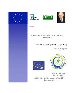 Iran: A New Challenge to EU Foreign Policy