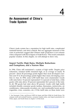 An Assessment of China`s Trade System