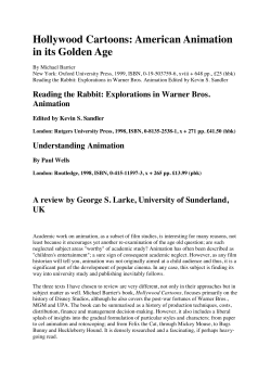 Hollywood Cartoons: American Animation in its Golden Age