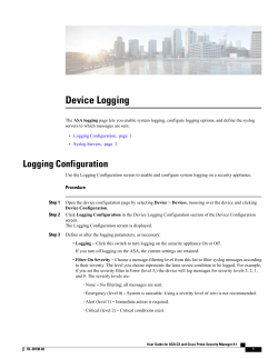 Device Logging