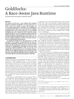 Goldilocks: a race-aware Java runtime