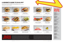 A NEWBIE`S GUIDE TO IN-N-OUT The Secret Behind the Secret Menu