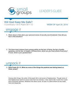 Leader Notes - Grace Church