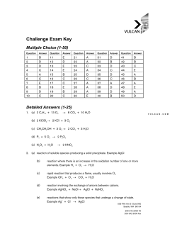 Project Halo Answer Key