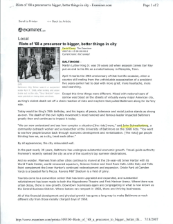 Examiner - University of Baltimore