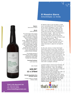 El Maestro Sierra Amontillado 12 An&otilde;s