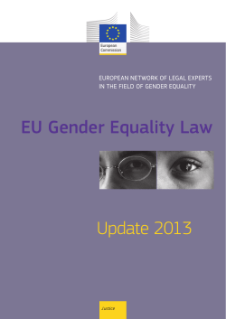 Gender Equality Law in the European Union