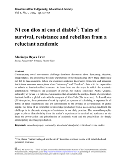 Ni con dios ni con el diablo : Tales of survival, resistance and