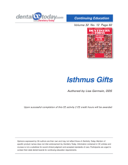 Isthmus Gifts - dentalCEtoday.com