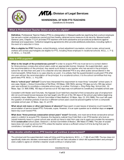 Division of Legal Services - The Massachusetts Teachers Association