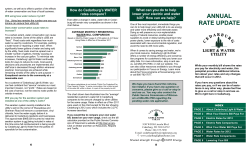 annual rate update - Cedarburg Light and Water Utility