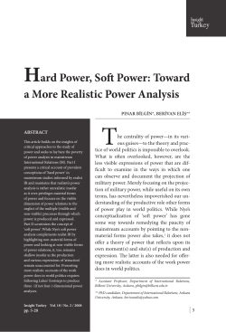 Hard Power, Soft Power: Toward a More Realistic
