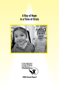 2008 Annual Report - Colorado Coalition for the Homeless