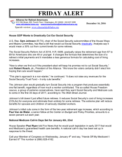 friday alert - Alliance for Retired Americans