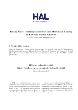 Taking Sides: Marriage networks and Dravidian Kinship in