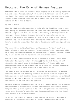 Neocons: the Echo of German Fascism
