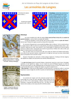 Les armoiries de Langres - Office de tourisme du Pays de Langres