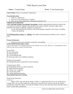 5th Grade Writing 4th Nine Weeks Group 1