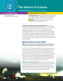 The Nature of Science