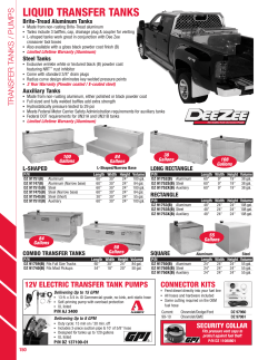 LIQUID TRANSFER TANKS