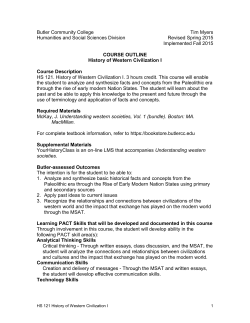 HS 121 - Butler Community College