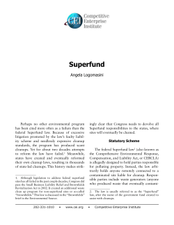 Superfund - Competitive Enterprise Institute