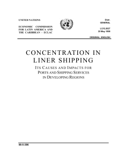 Concentration in liner shipping - CEPAL