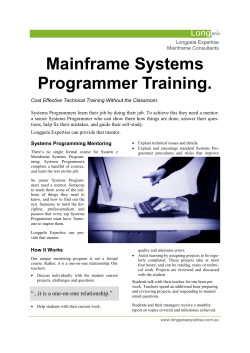 Systems Programmer Training