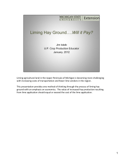 Liming hay ground: Will it pay?